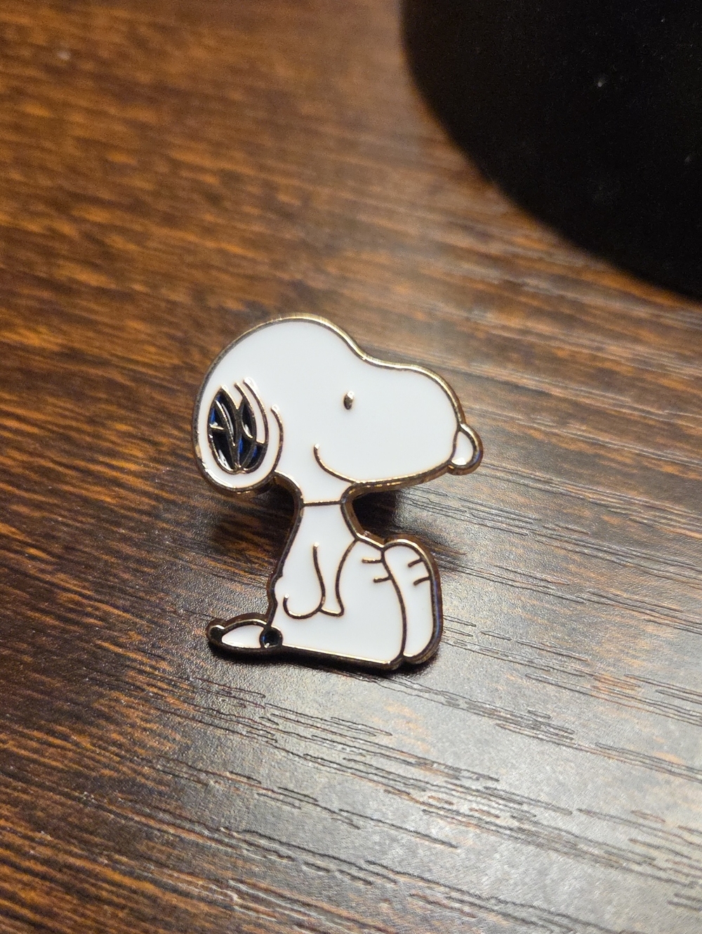 Peanuts Snoopy White and Black Enamel Pin by Peanuts